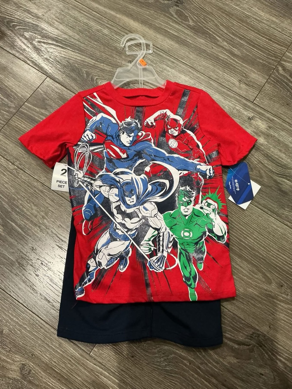 NWT Avenger Kids Matching Set Red with Green, Blue, White and Black